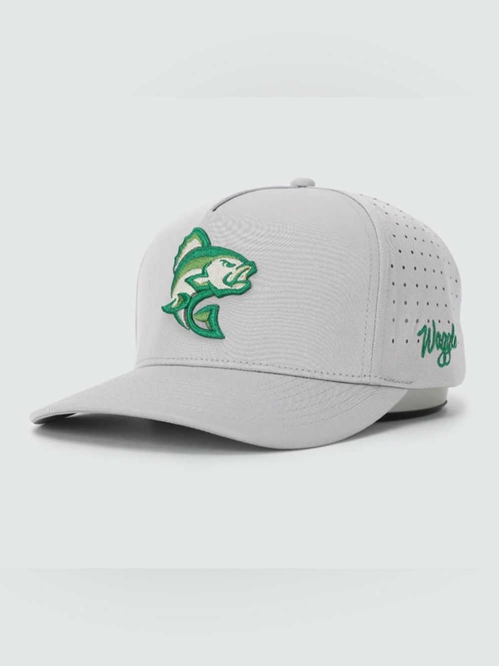 Waggle Largemouth hat with Green Fish Logo - - Picture 2 of 8